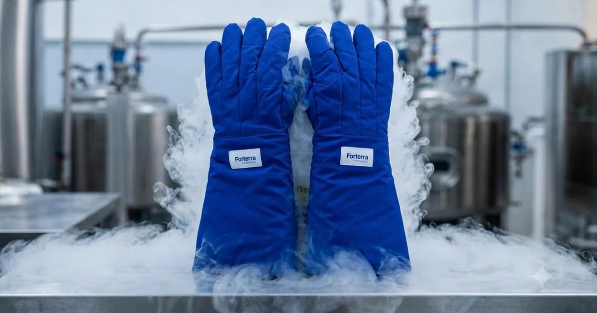 Cryogenic Blue Gloves