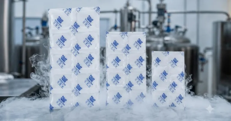 Gel ice sheet for food and cold chain cooling in Dubai