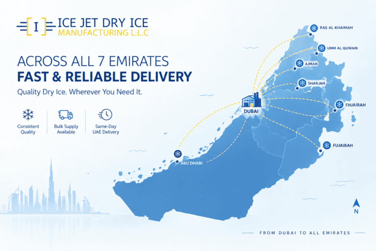 Dry ice delivery across the UAE