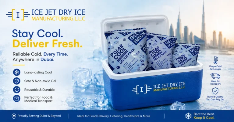 Gel ice pack in Dubai for reusable coolers and food delivery